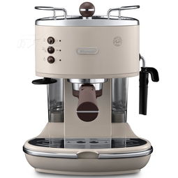 德龍咖啡機意式半自動家用不銹鋼鍋爐 奶白 復古系列eco310咖啡機產品圖片2素材 it168咖啡機圖片大全